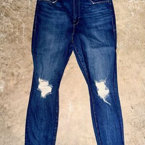 Good-american Women's Blue and Navy Jeans